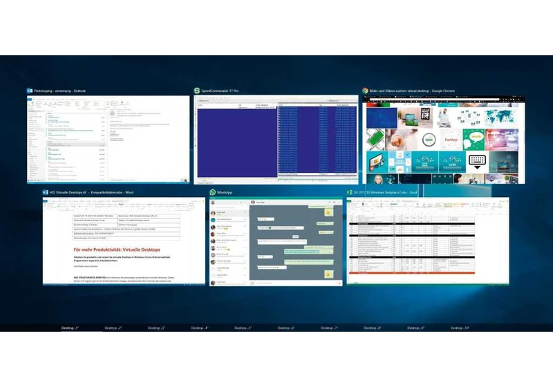 Use virtual desktops in Windows 10 and 11 to help you stay more organized