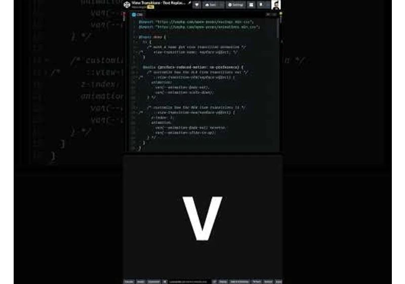 View Transitions API rocks