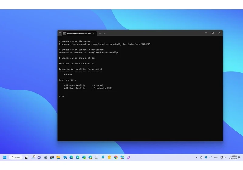 How to control Wi-Fi networks from Command Prompt on Windows 11