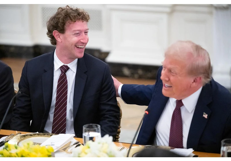 Zuckerberg caught on hot mic telling Trump ‘I wasn’t sure’ how much to promise to spend on AI in the US