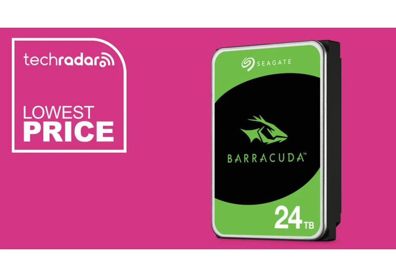 Seagate 24TB hard drive drops to just over one cent per GB - its cheapest price ever at under $250