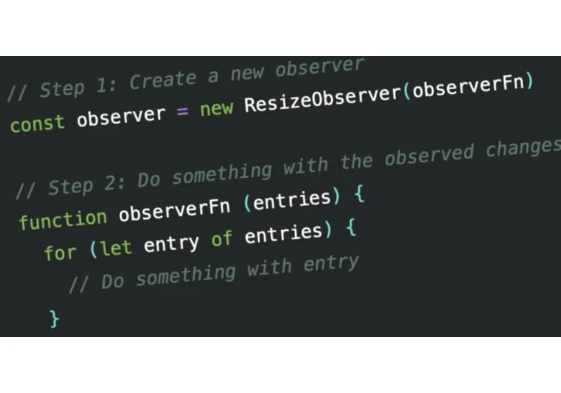 A Better API for the Resize Observer