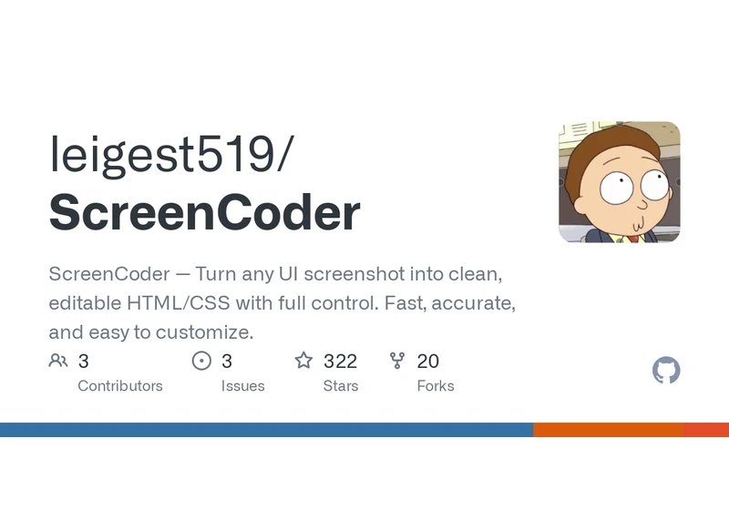 ScreenCoder: An intelligent UI-to-code generation system