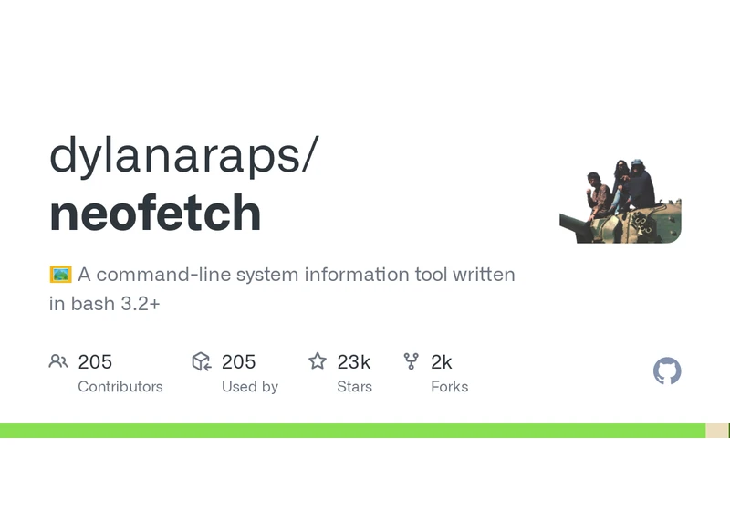 Neofetch: Command-line system information tool written in bash