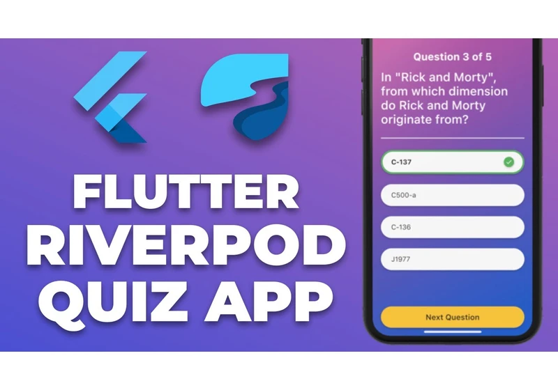 Flutter Riverpod Quiz App Tutorial | Apps From Scratch