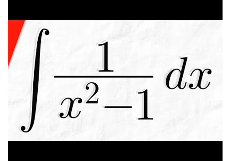 Integral of 1/(x^2-1) (Partial Fraction Decomposition) | Calculus 2 Exercises