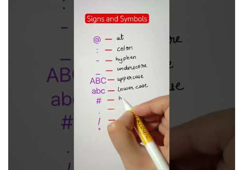 Signs and Symbols