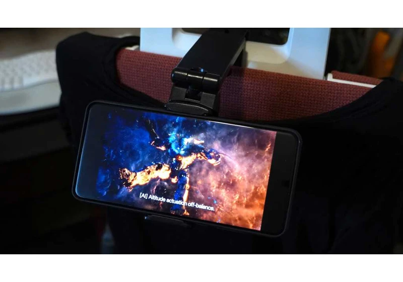 I always take this $12 phone mount on bus, plane, and train rides