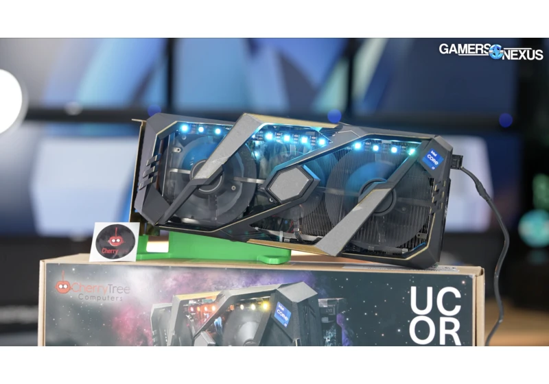 Custom PC company stuffs a NUC inside a GPU — GeeFarce 5027 POS packs 2X more memory than Nvidia's RTX 5090
