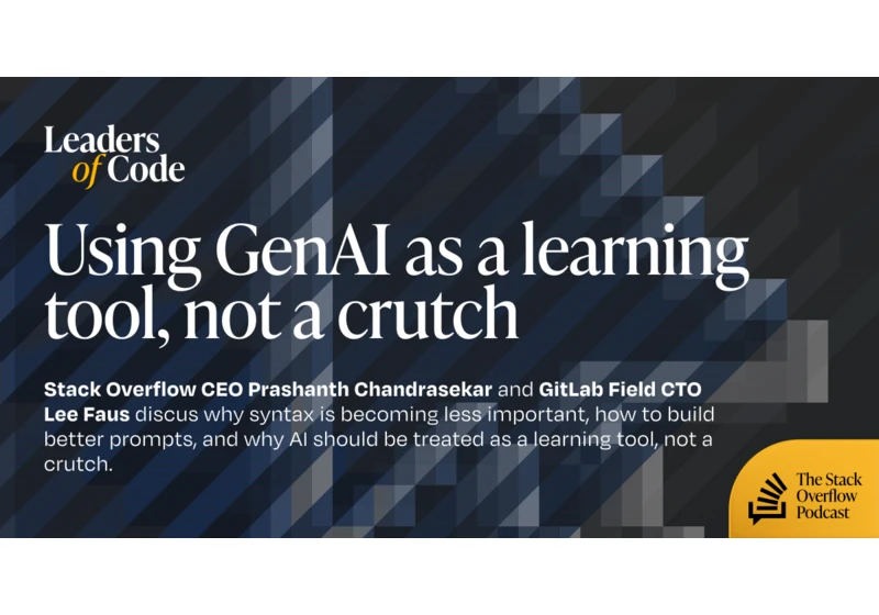 Using GenAI as a learning tool, not a crutch