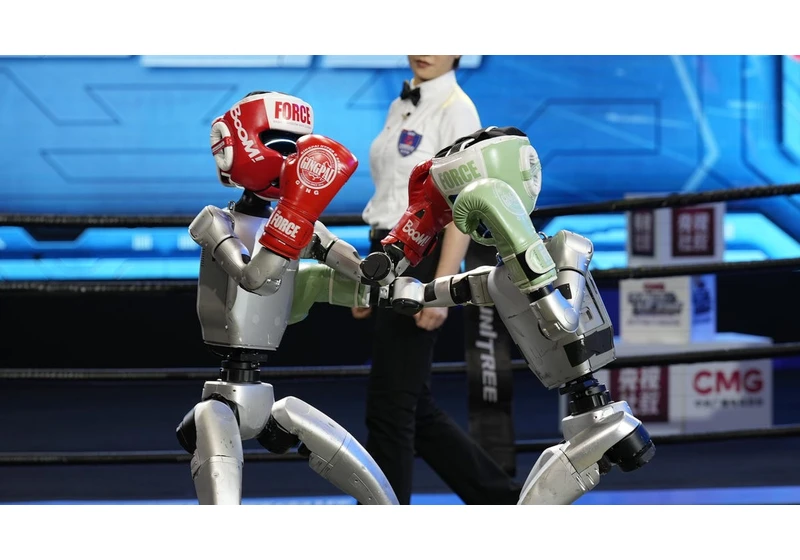 Highlights From World's First Humanoid Robot Kickboxing Tournament