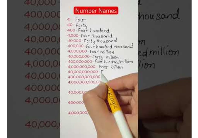 Numbers in English