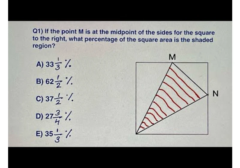 LKLogic is live! Find the Area of the Shaded Region