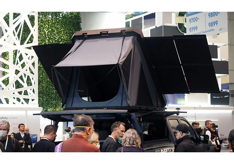 Jackery's rooftop solar tent makes overlanding more environmentally friendly