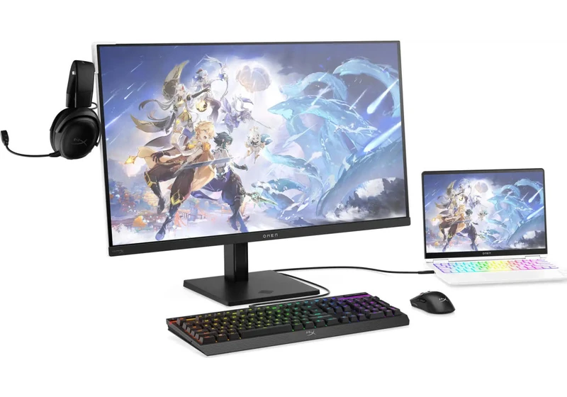 HP's new 4K 240Hz OLED gaming monitor lets you drag and drop files across devices