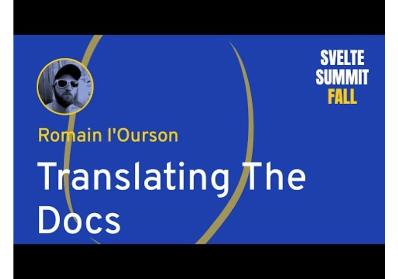 Romain l'Ourson - Translating The Docs