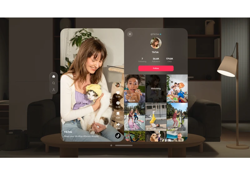 Apple Vision Pro now has a native TikTok app