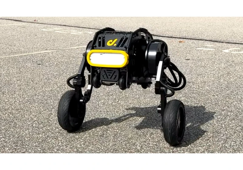 Self-Balancing Raspberry Pi Robot Features Wheeled Legs