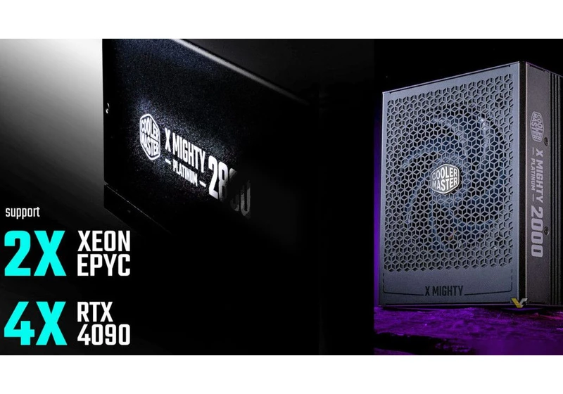  Cooler Master's Master X Mighty 2800W and 2000W PSUs could power multiple RTX 4090s 