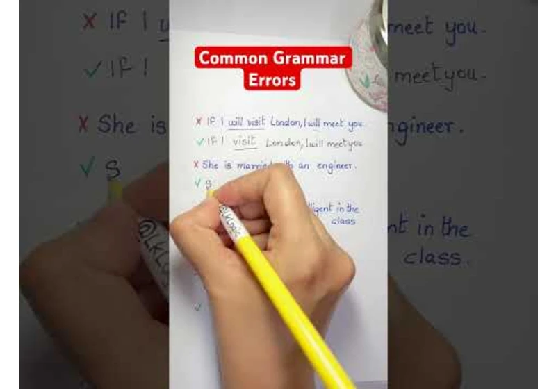 Common Grammar Errors - English Mistakes