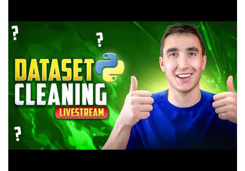Real-world Dataset Cleaning with Python Pandas! (livestream)