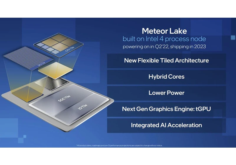 Intel Boosts Meteor Lake's CPU Clocks Beyond 5 GHz: Leak