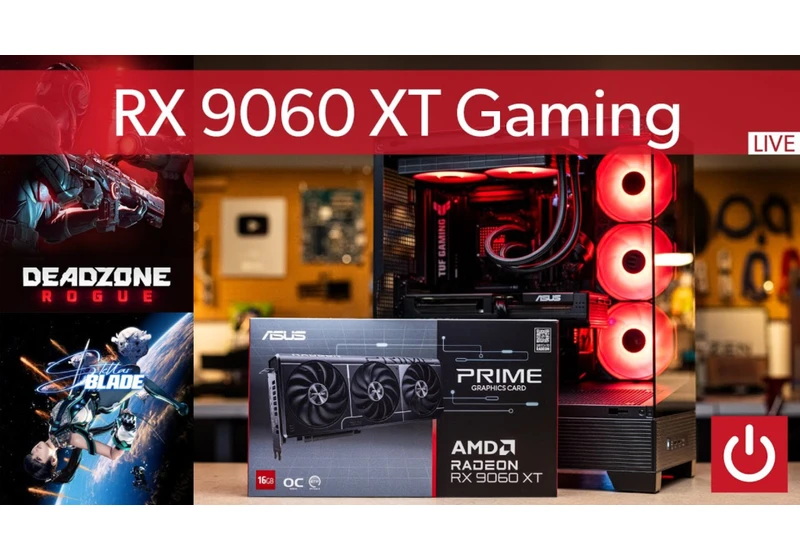 Watch us game on a $1,300 PC with Asus’ new RX 9060 XT card