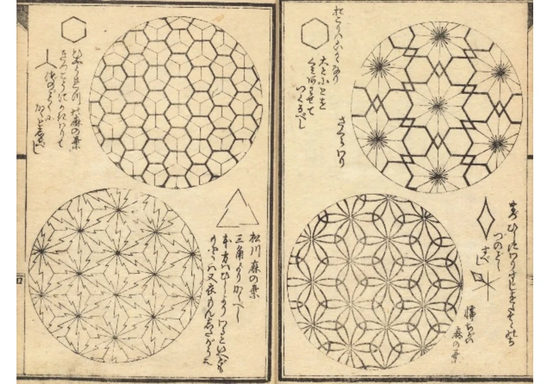 Hokusai Moyo Gafu: an album of dyeing patterns