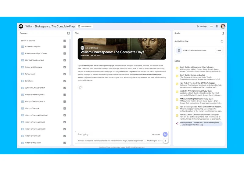 Google adds featured notebooks on selected topics to NotebookLM