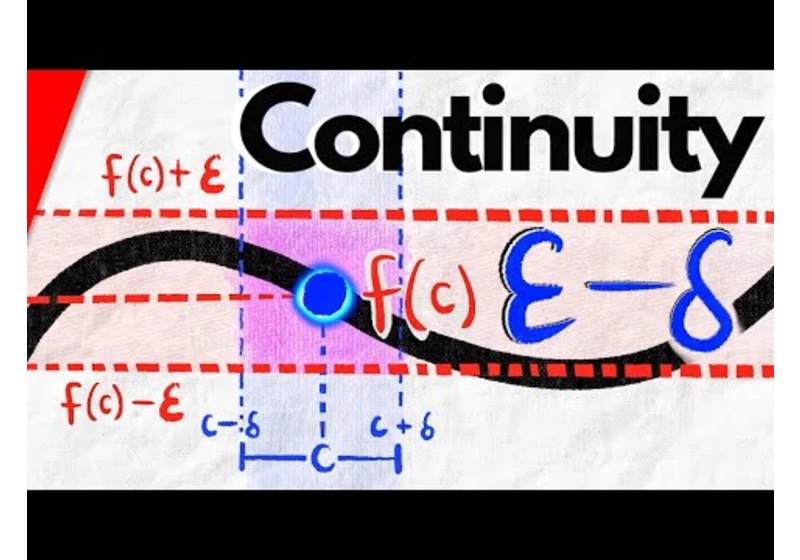 This is the Epsilon Delta Definition of Continuity | Real Analysis
