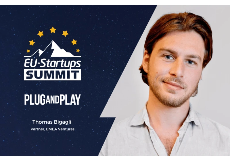 Thomas Bigagli, Partner at Plug and Play, will speak at this year’s EU-Startups Summit!