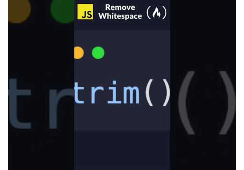 Remove Whitespace in JavaScript