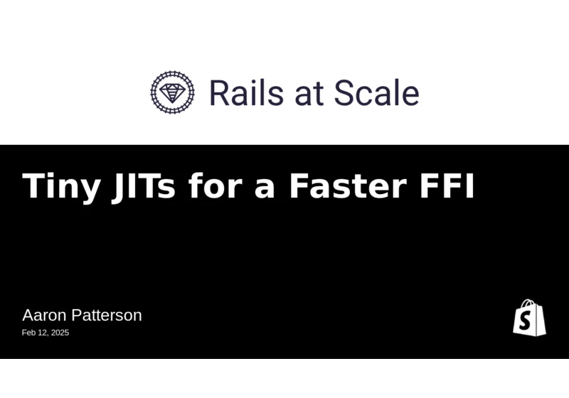 Tiny JITs for a Faster FFI