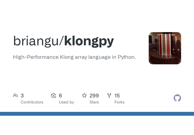 KlongPy: High-Performance Array Programming in Python
