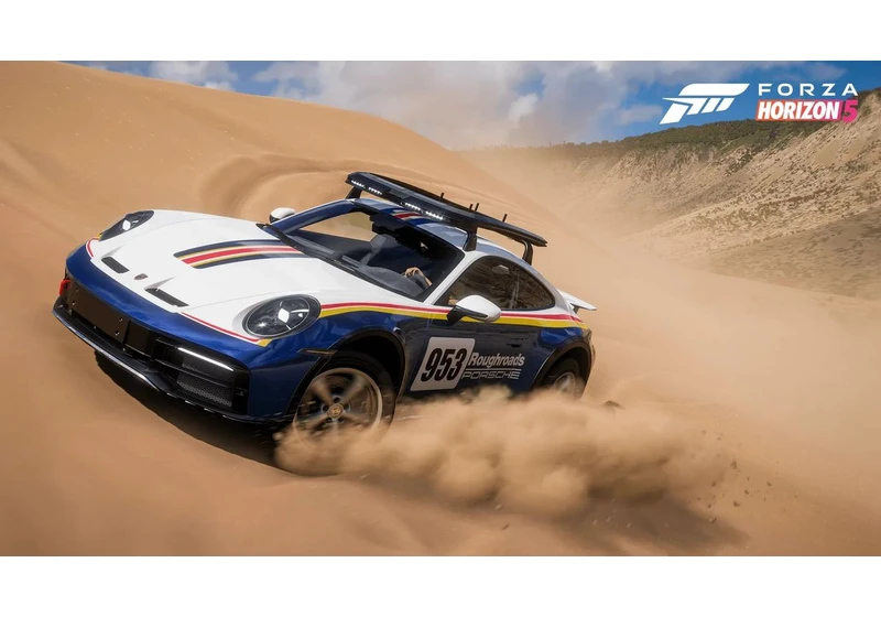  Race against the Covenant in your brand-new Porsche with Forza Halo 5's latest update — I'm sorry, I meant Forza Horizon 5 (now feat. Steve Vai) 