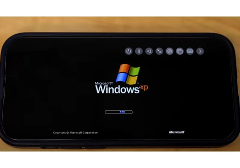 An avid tech YouTuber gets Windows XP to run on the iPhone, but Apple's JIT restrictions prevent the OS from firing on all cylinders