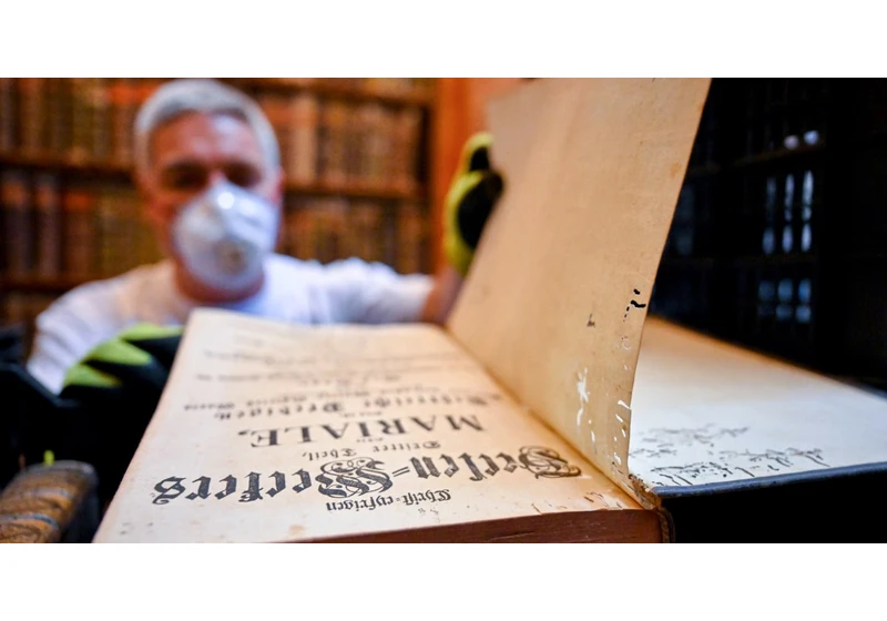 Hungary's oldest library fighting to save 100k books from a beetle infestation