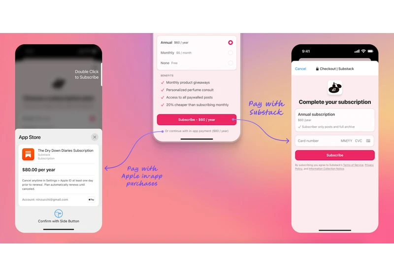 Substack turns on iOS in-app payment option for all paid newsletters