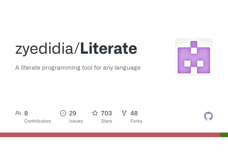 Literate programming tool for any language
