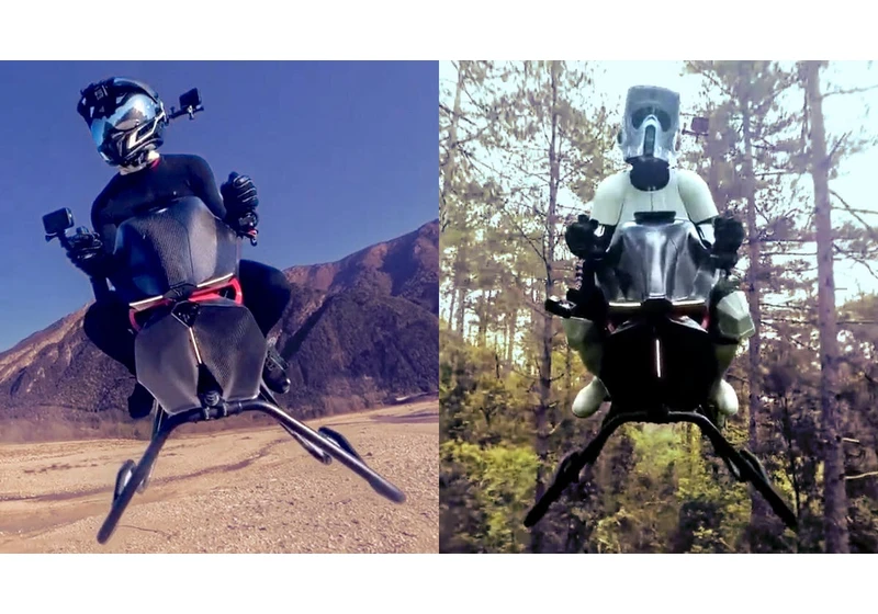 New Viral Airbike Looks Like a Star Wars Speeder Bike video