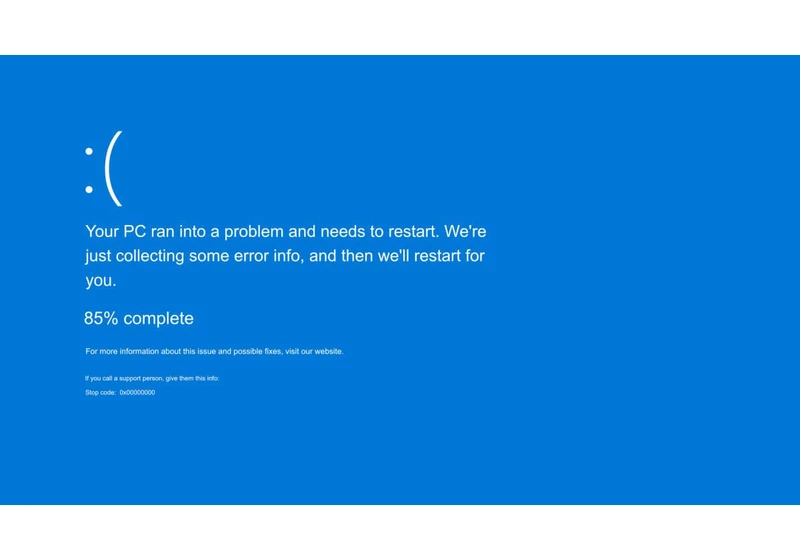Microsoft Officially Retires 'Blue Screen of Death' After 40 Years of Frowny-Faces