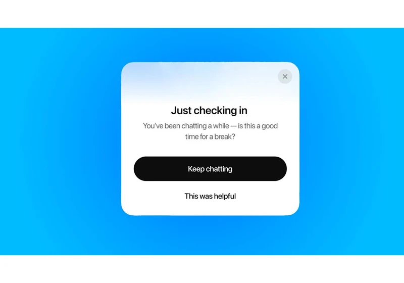 ChatGPT will now remind you to take breaks, following mental health concerns
