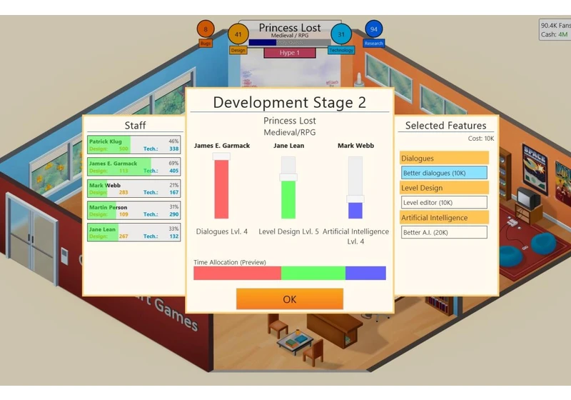 Netflix's 2024 game lineup includes Game Dev Tycoon, Sonic Mania and a Cozy Grove sequel