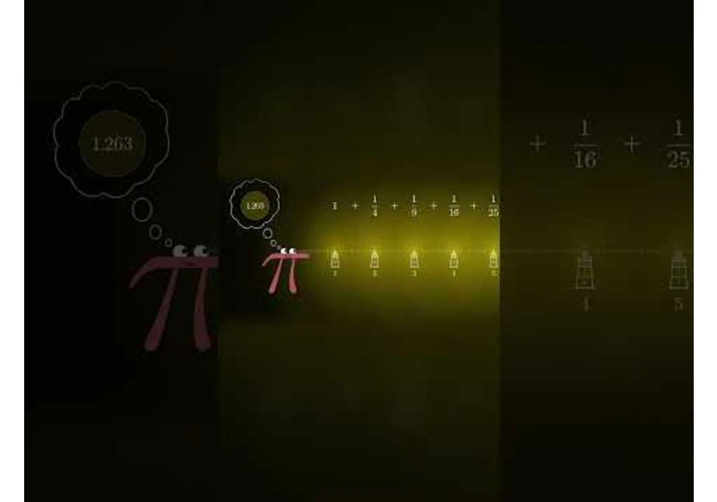 Infinite Lighthouses and π