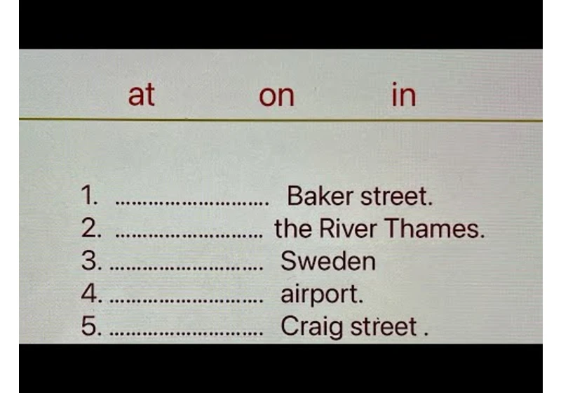 At, In, On in English | Prepositions of places | English Grammar