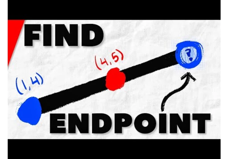 How to Find Endpoint Given the Midpoint | Pre-Algebra Exercises