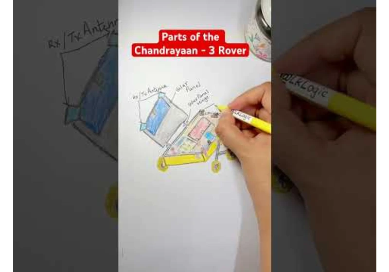 Parts of the Chandrayaan - 3 Rover #india #chandrayaan3 #isro