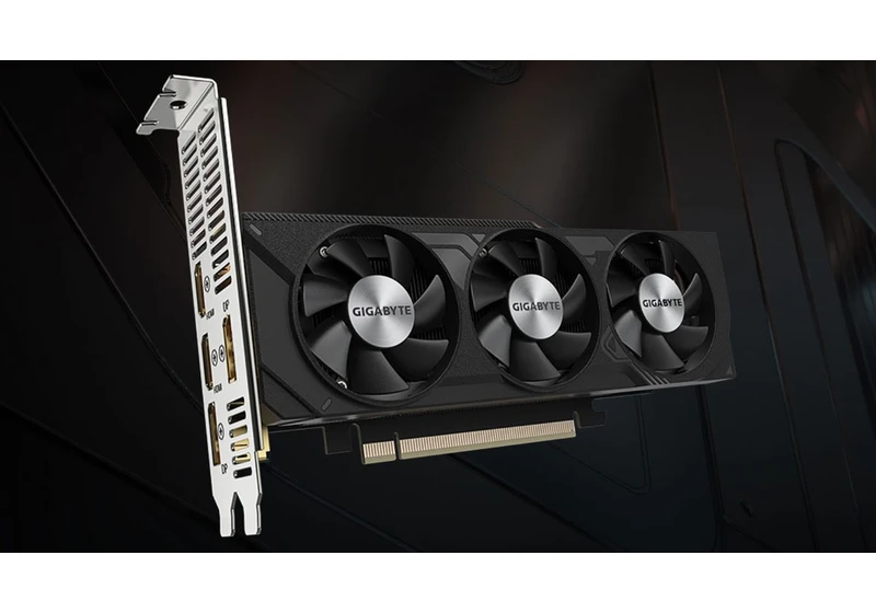 Gigabyte Reveals Low Profile Triple-Fan RTX 4060 Graphics Card