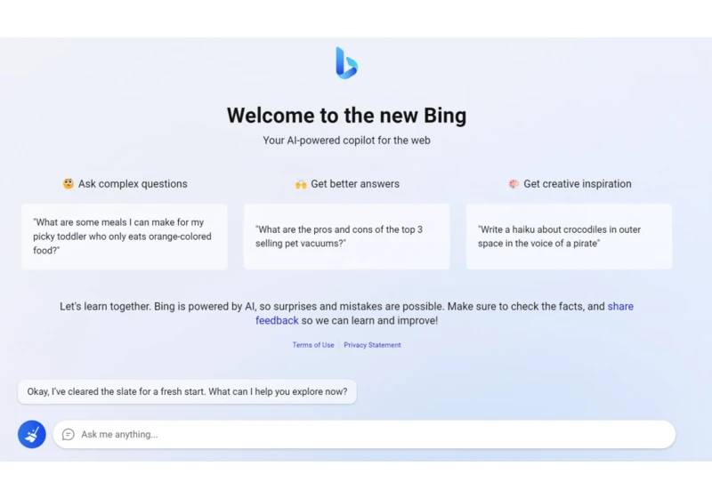 Asking Bing Chat to be more creative will decrease its accuracy