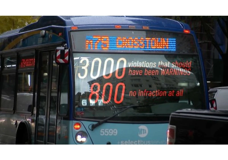 MTA's A.I. bus cameras issue mistaken parking violations